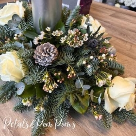 Winter Frost table centerpiece